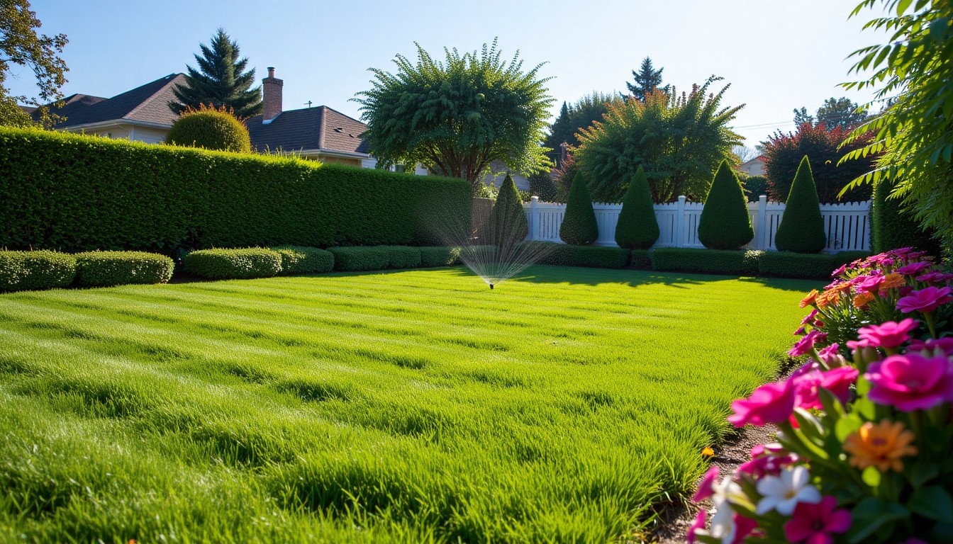 After photo showing a clean maintained yard with defined bed edges